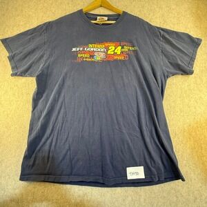 Winners Circle Jeff‎ Gordon NASCAR T-Shirt Navy Blue DuPont 24 Men XL T1450
